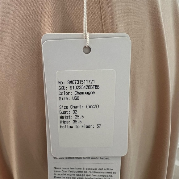 Stacees Champagne Bridesmaid Gown - Picture 5 of 5